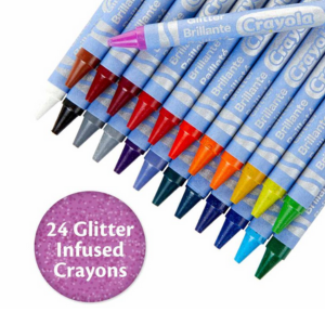 Glitter Crayons, 24 Count for kids - Image 2