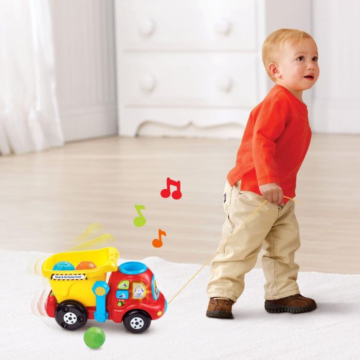 VTech Drop and Go Dump Truck, Yellow - Image 2