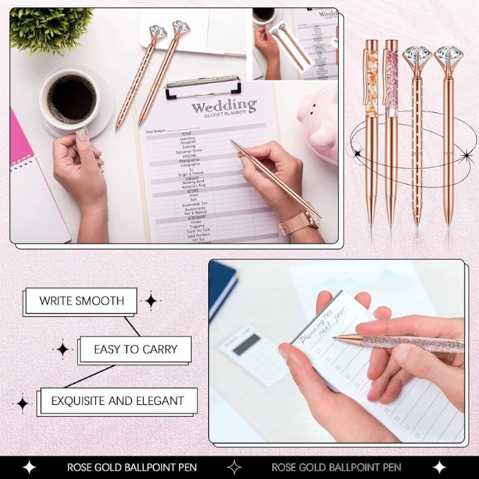 Supervitae 8 Pcs Ballpoint Pen for Women Fancy Gifts - Image 2