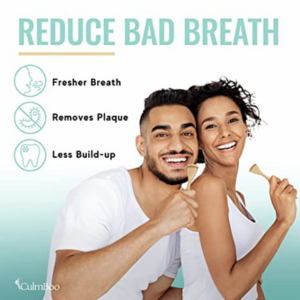 Bamboo Tongue Scraper For Adults - Image 2