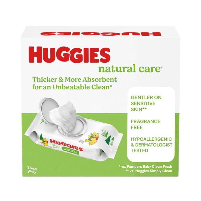 Huggies Natural Care Sensitive Baby Wipes - Image 2