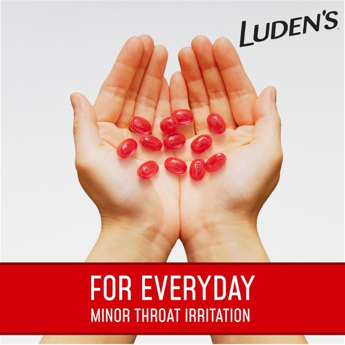 Luden's Wild Cherry Throat Drops Delicious Soothing - Image 3