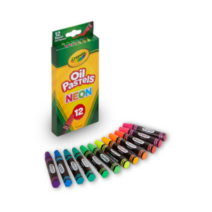 Neon Oil Pastels 12 for kids - Image 2